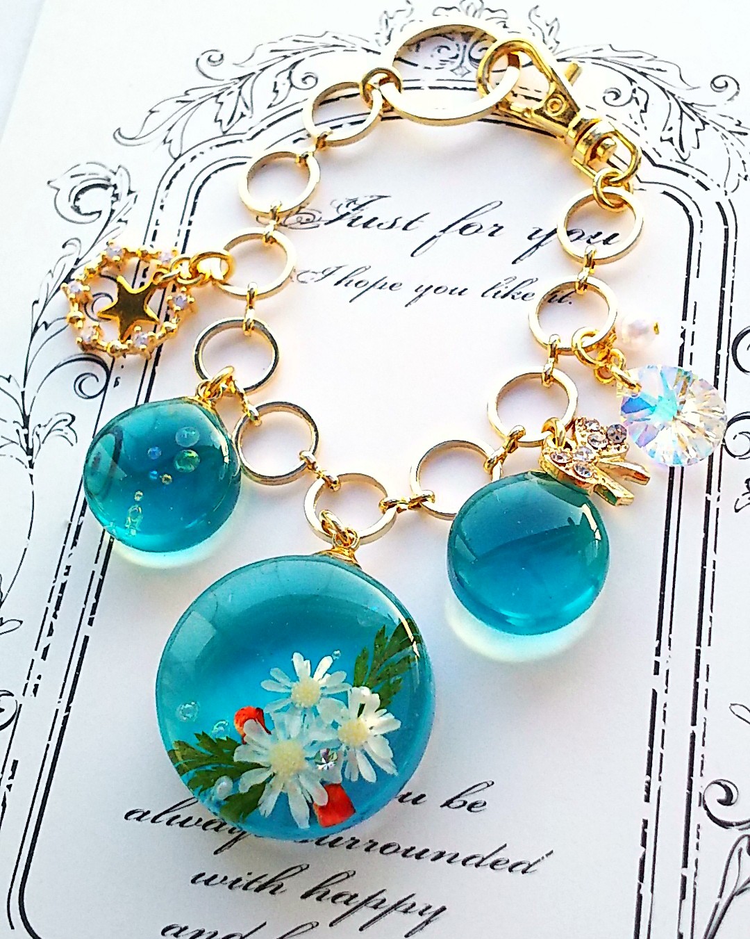 水面花のバッグチャーム🌼の画像2