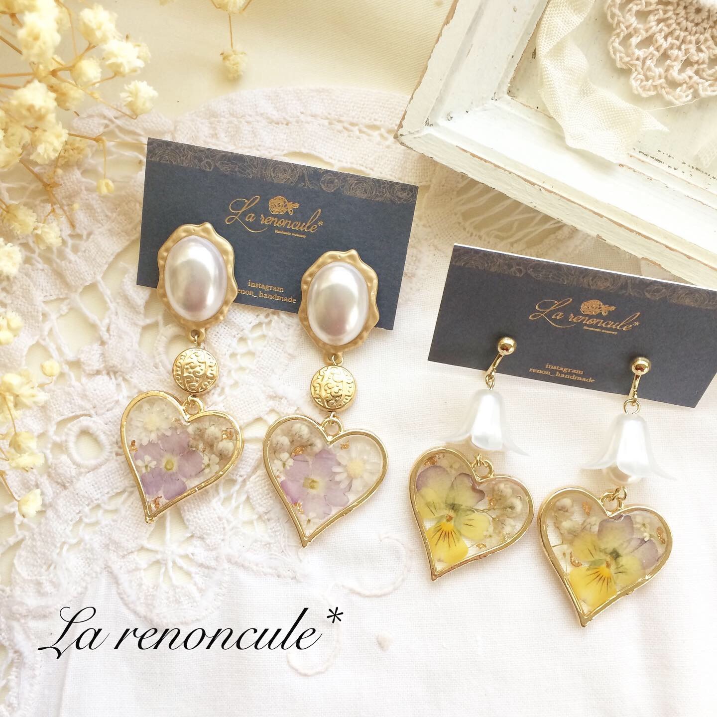 アンティークハート♡ピアスの画像2