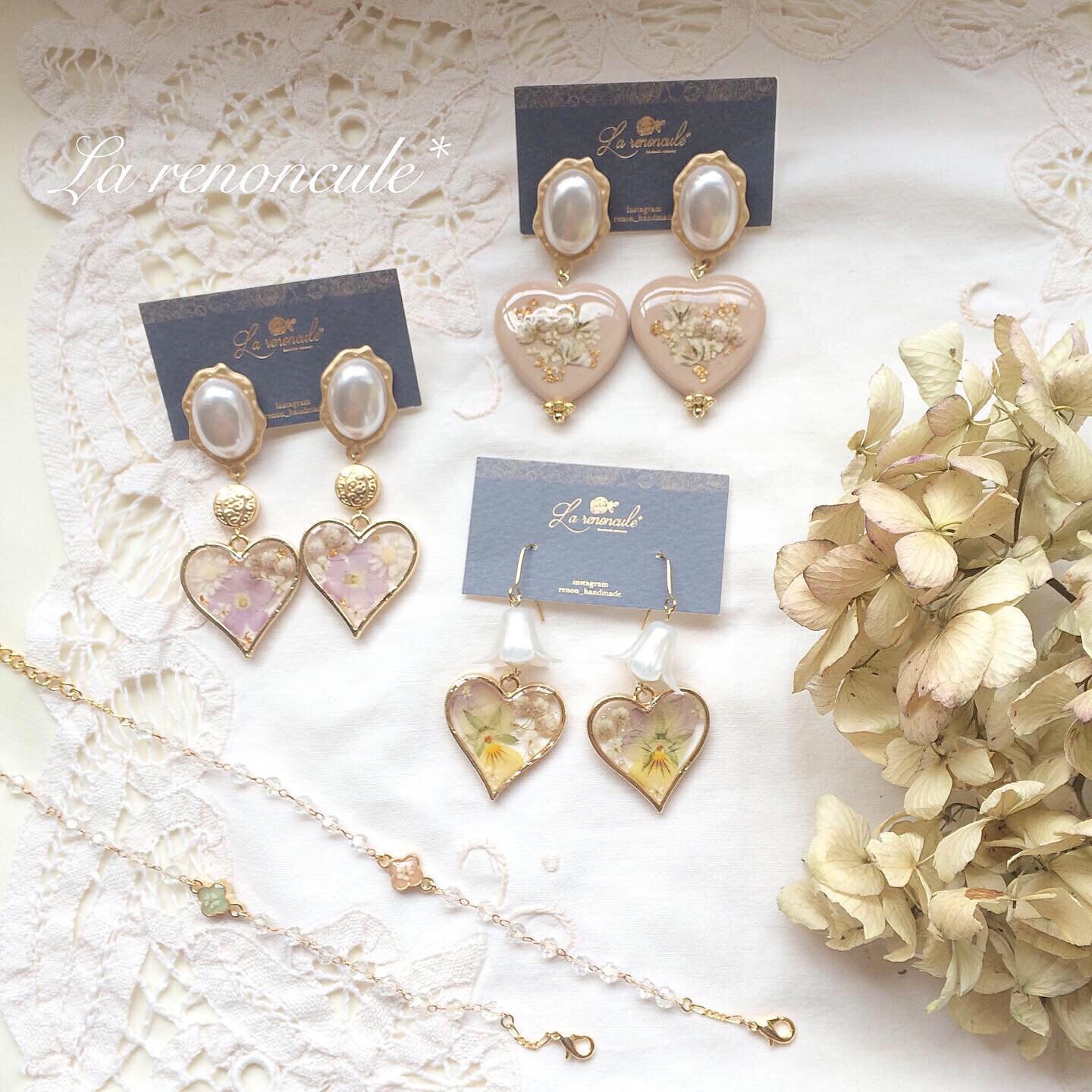 アンティークハート♡ピアスの画像3