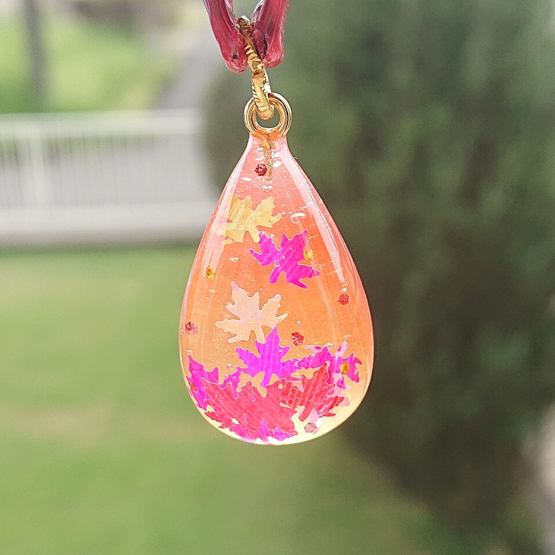 紅葉。.*✴雫型ネックレスの画像3