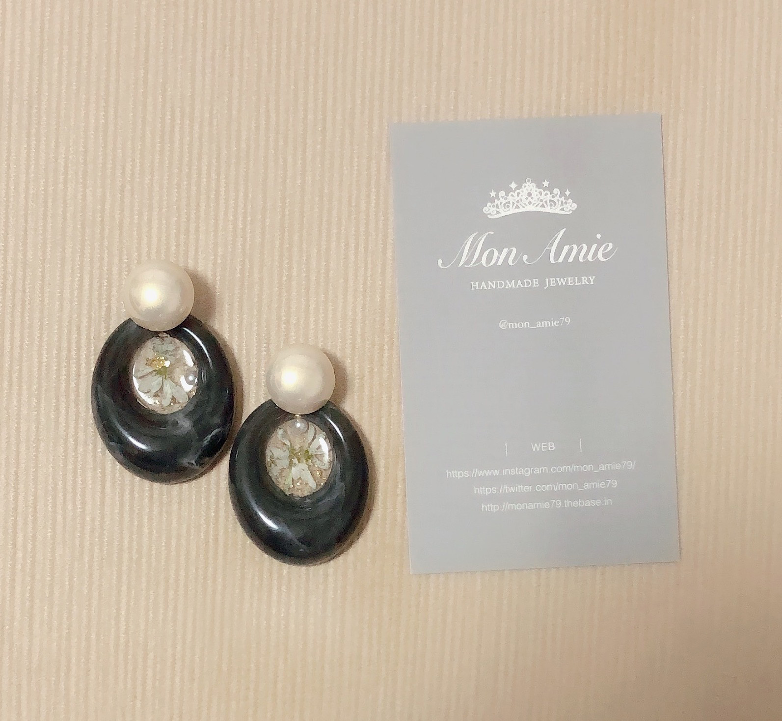 【送料無料】2way Pearl natural flower designの画像3