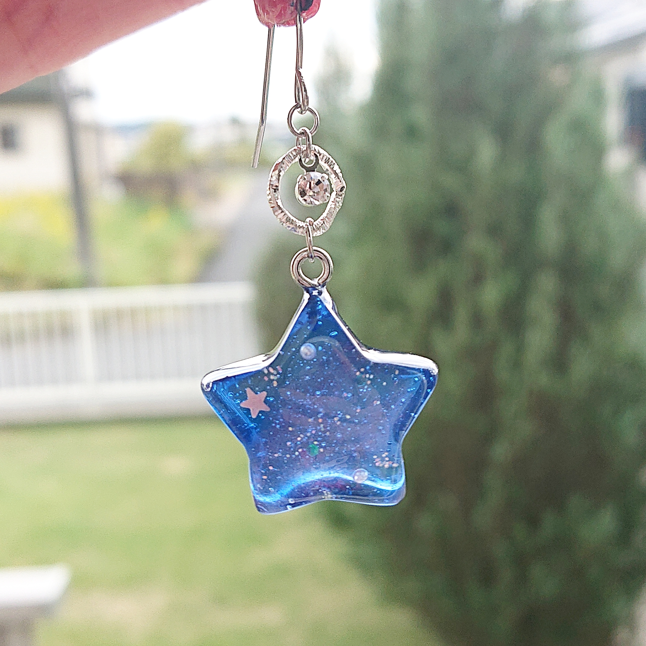 星の宇宙∗*ﾟ星型レジンピアス・イヤリングの画像5