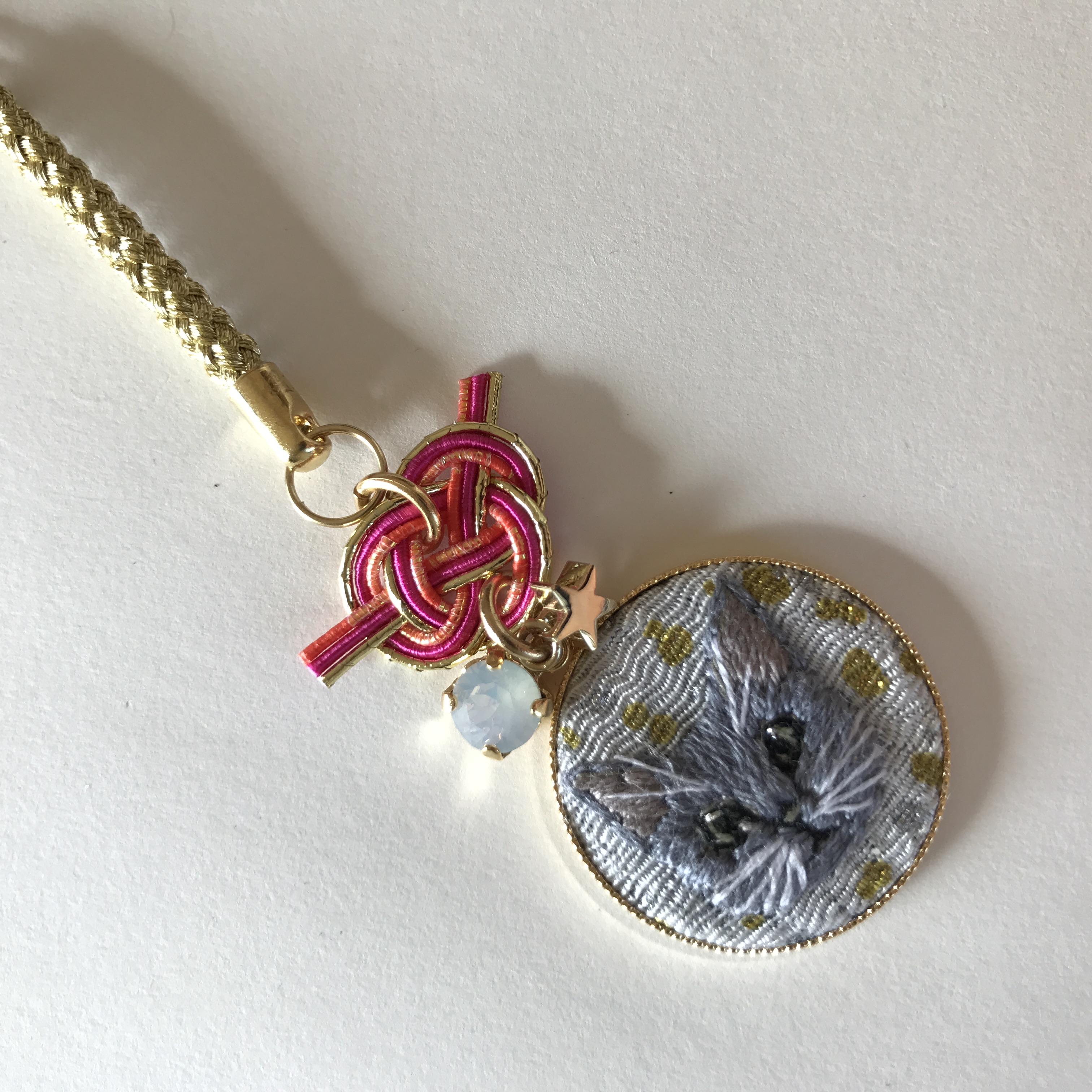 キャットモチーフ　根付　ロシアンブルーの画像2