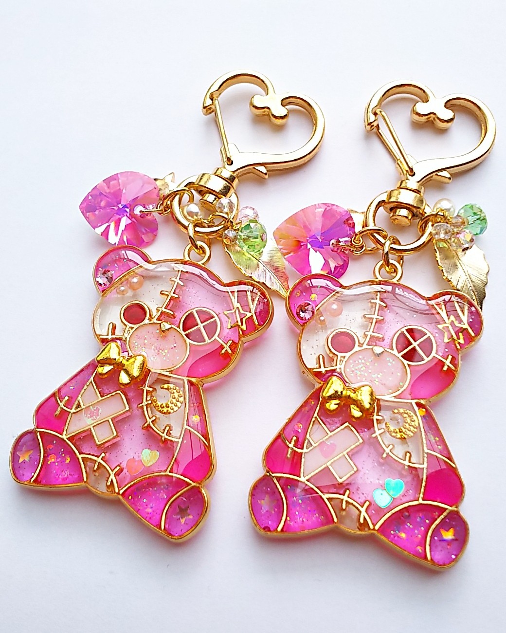 ピンクベアーのキーホルダーの画像2