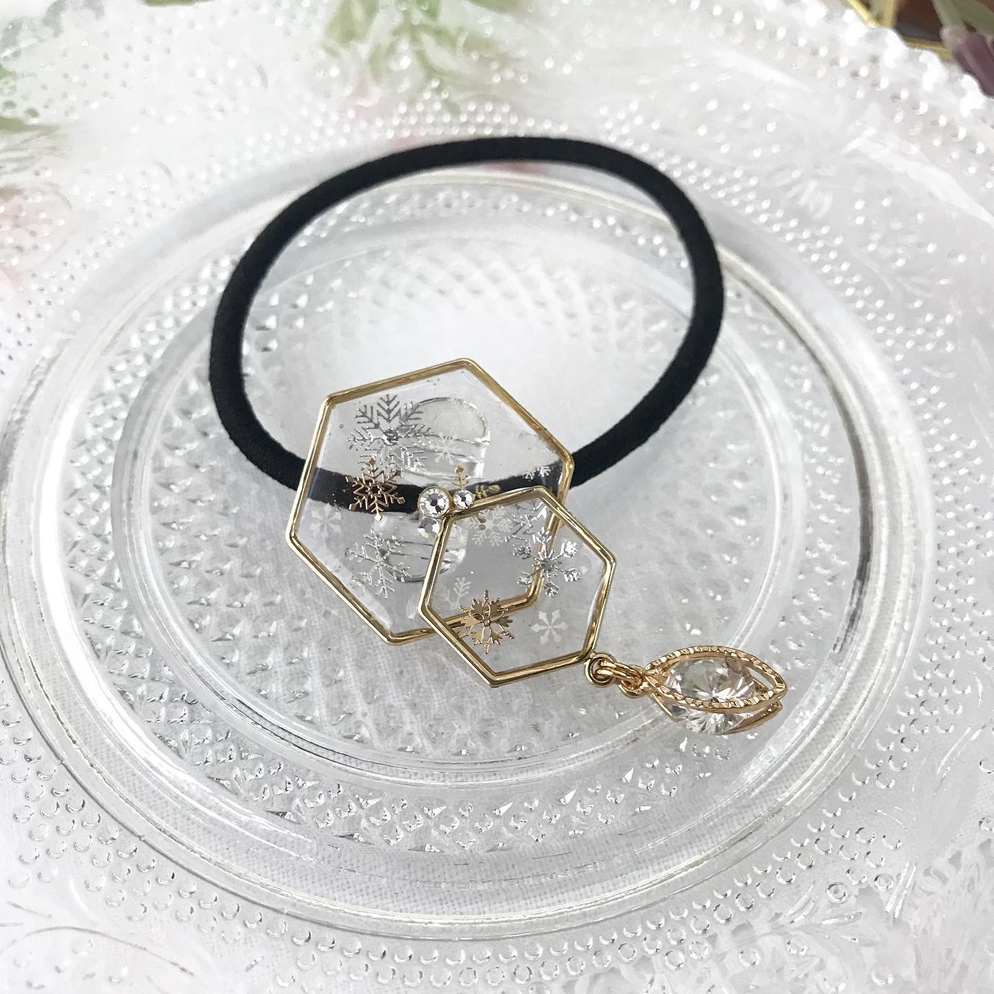 雪の華ヘアゴム Aの画像2