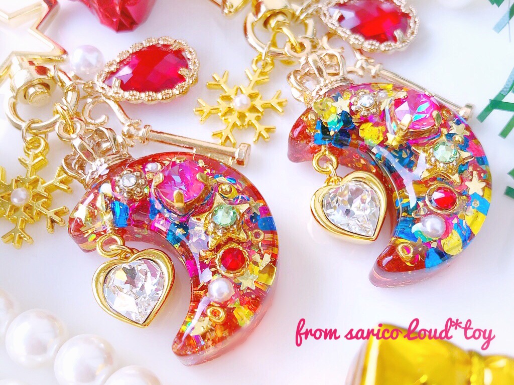 冬のお月さまチャーム/christmasの画像2