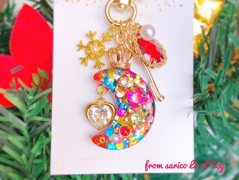 冬のお月さまチャーム/christmasの画像5