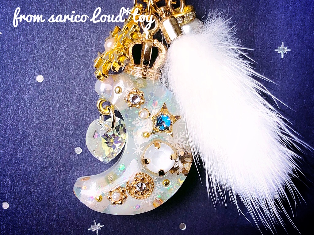 冬のお月さまチャーム/snowの画像4