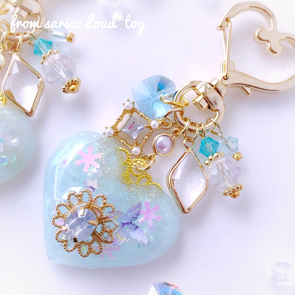 冬のハートチャーム/light blueの画像3