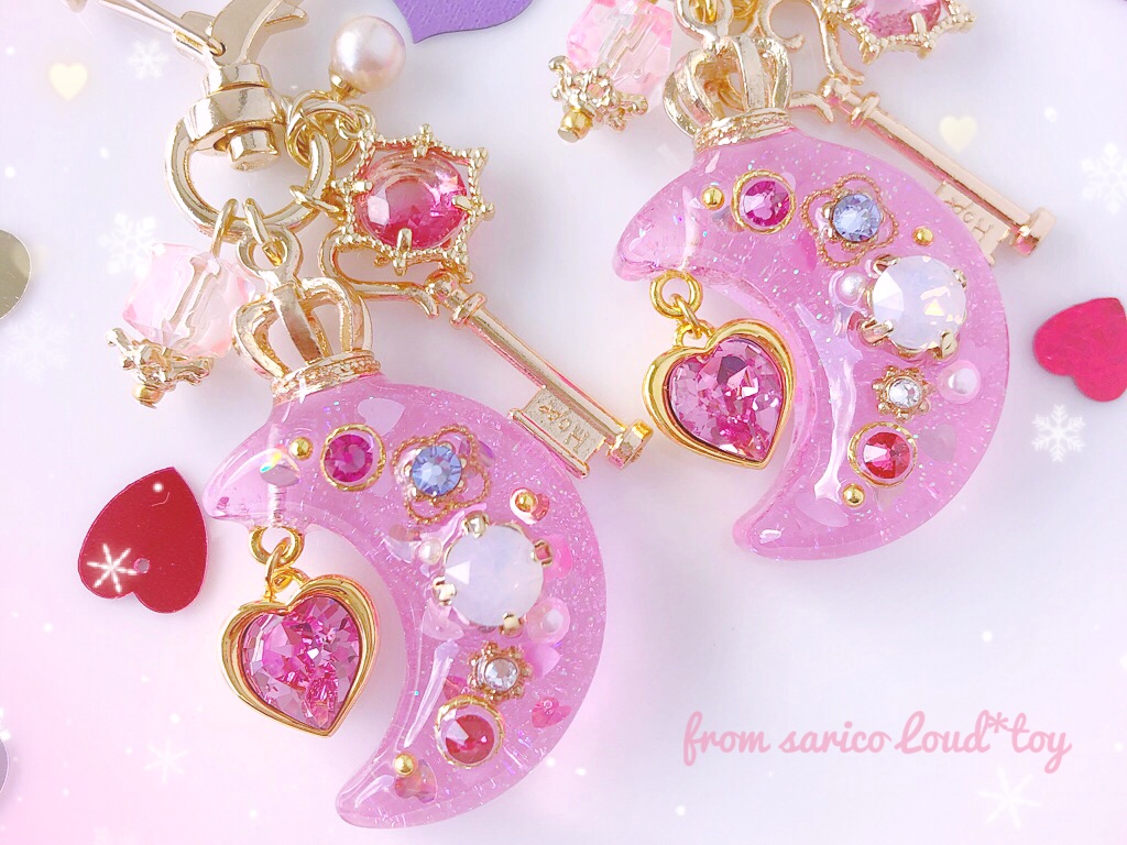 pink💓Heartお月さまチャームの画像3