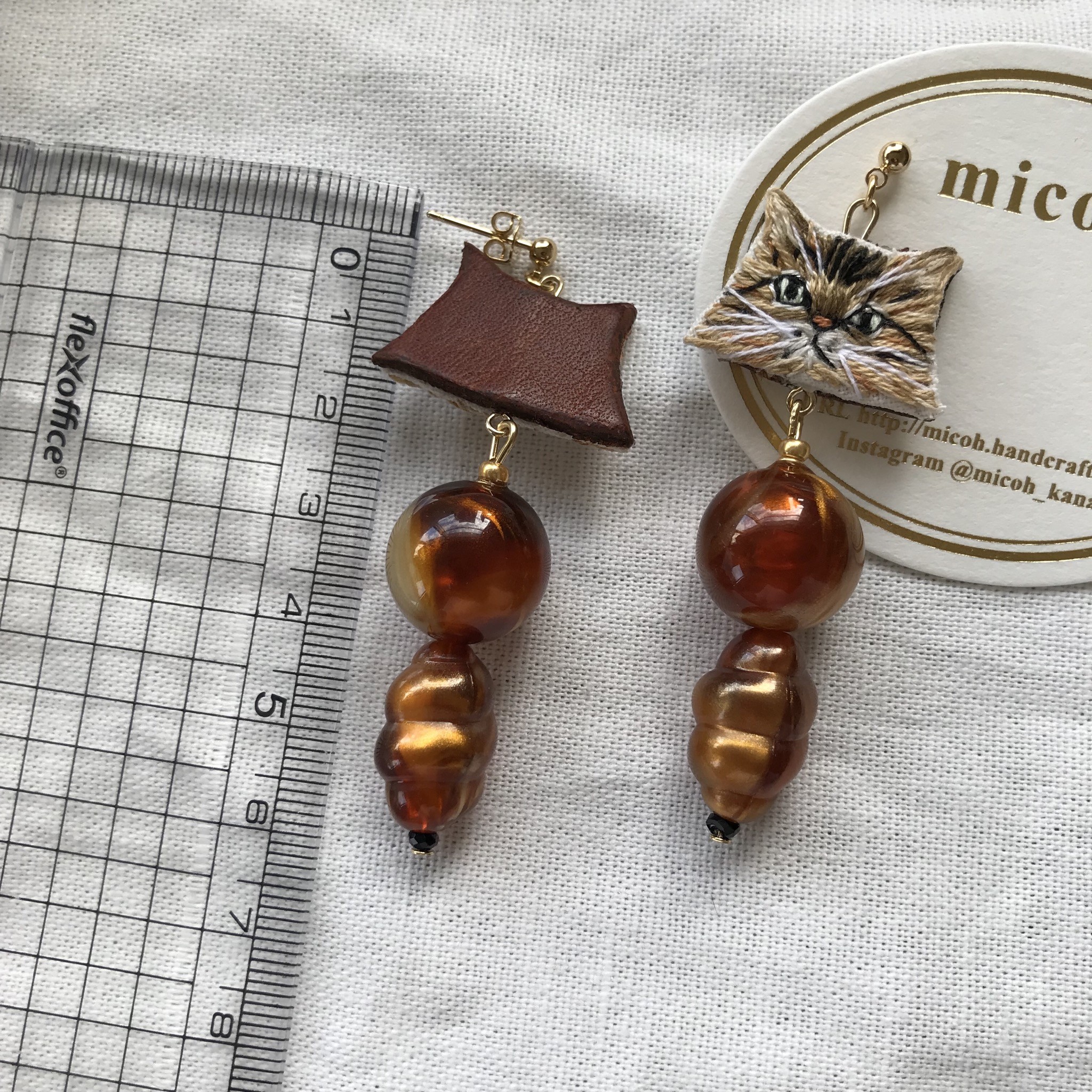 チンチラゴールデン ピアスの画像2