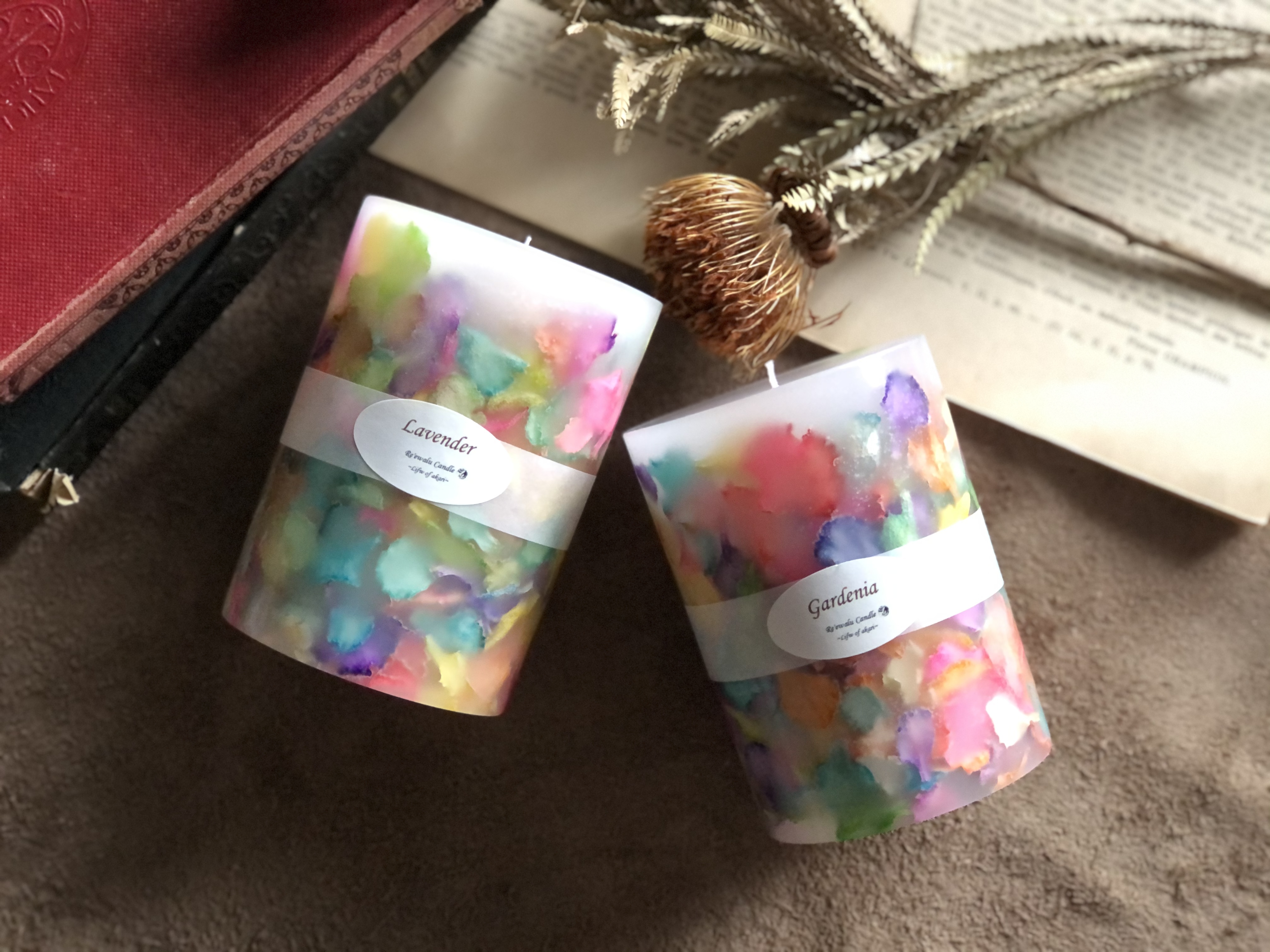 Rainbow Petals Candle Lの画像2