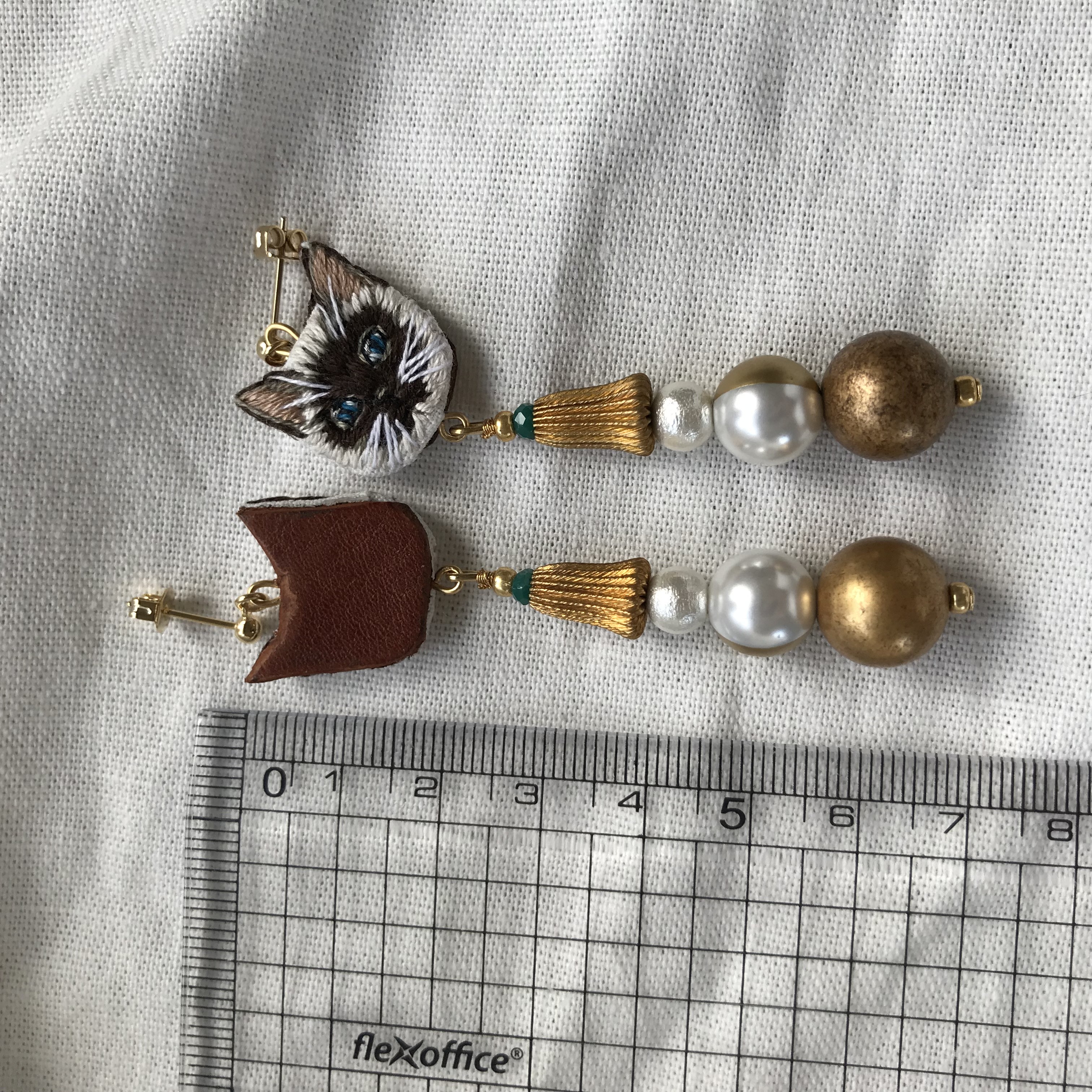 ヴィンテージライクキャット ピアスの画像3