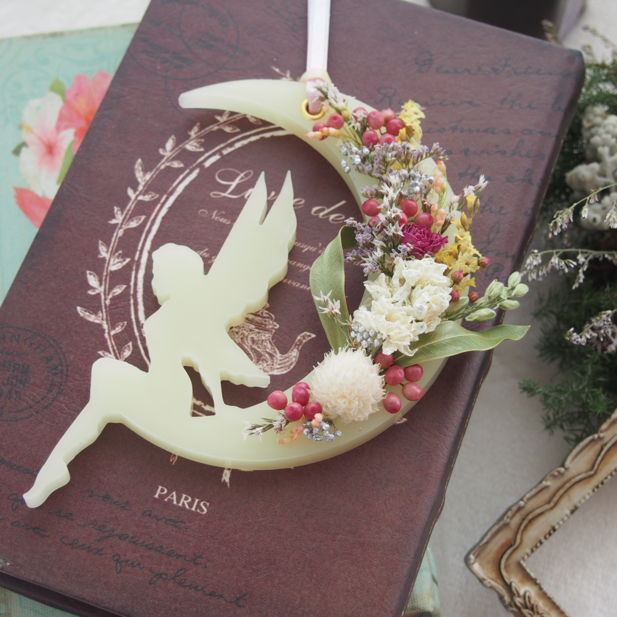 ティンカーベルのフラワーサシェ【ドライフラワー】の画像3