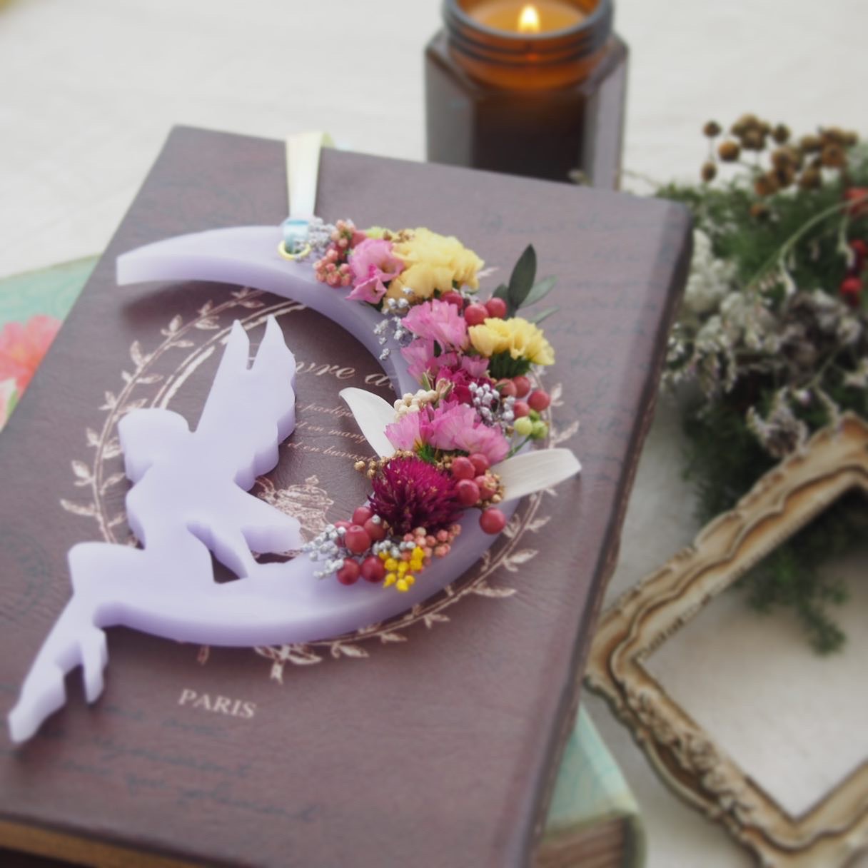 ティンカーベルのフラワーサシェ【プリザーブドフラワー】の画像2