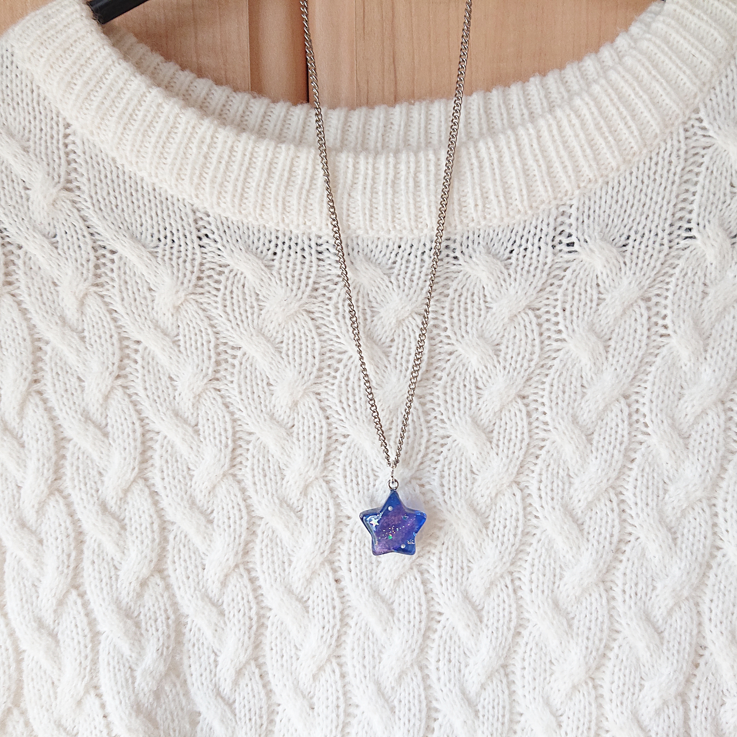 星の宇宙∗*ﾟ星型レジンネックレスの画像5