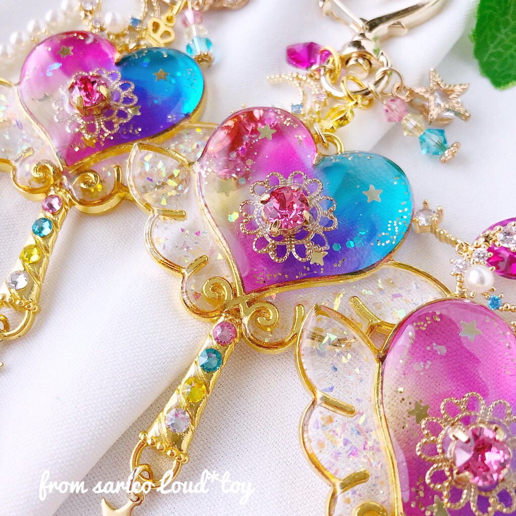 rainbow heart stick💓の画像2