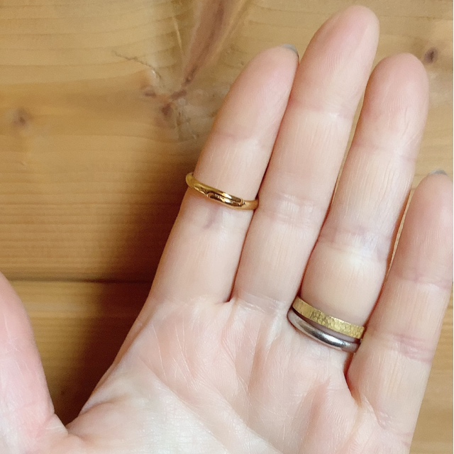 ボルドーのアゲートスライスリング♡の画像3