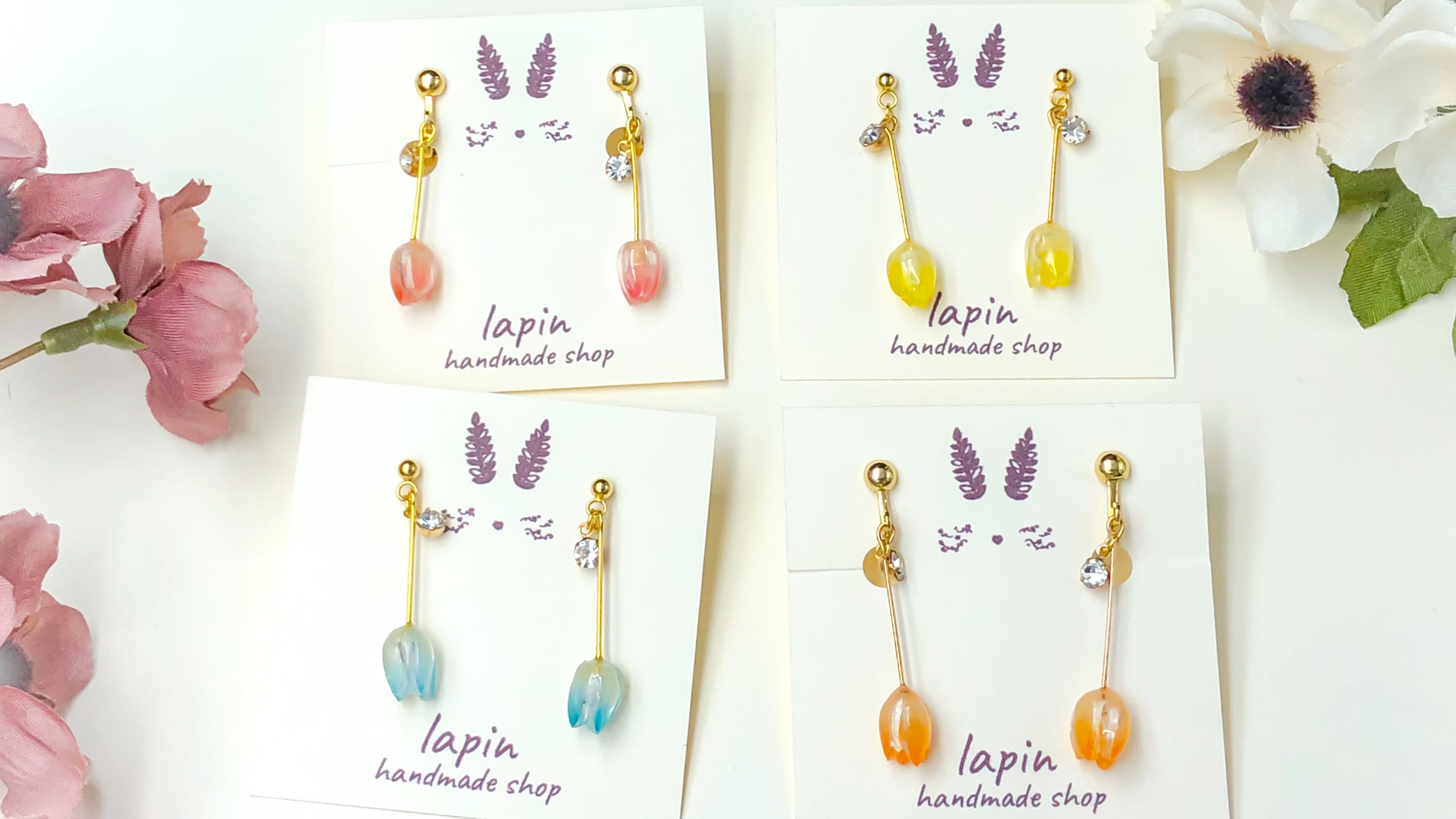 チューリップ𓂃𓈒𓏸ピアス･イヤリングの画像6