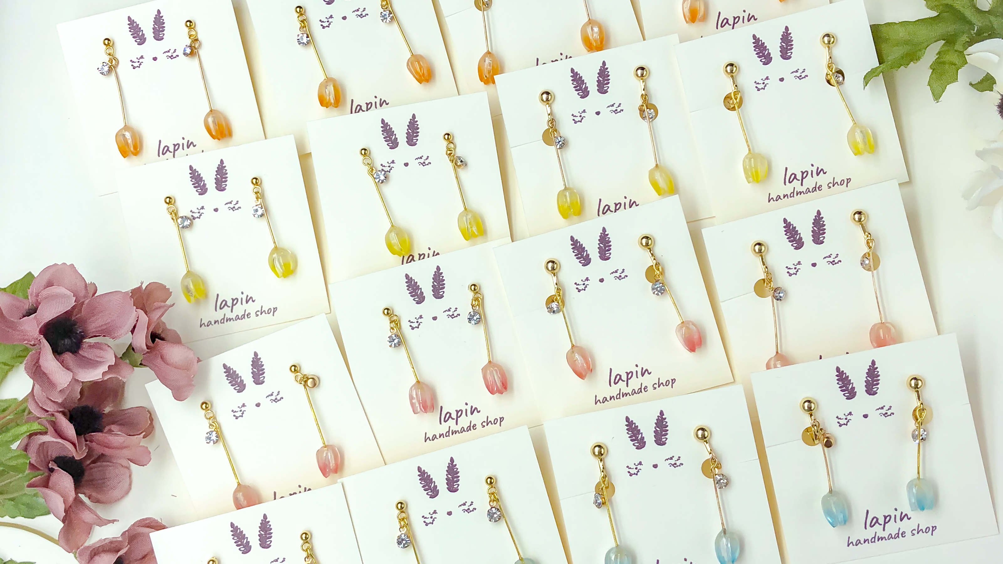 チューリップ𓂃𓈒𓏸ピアス･イヤリングの画像7