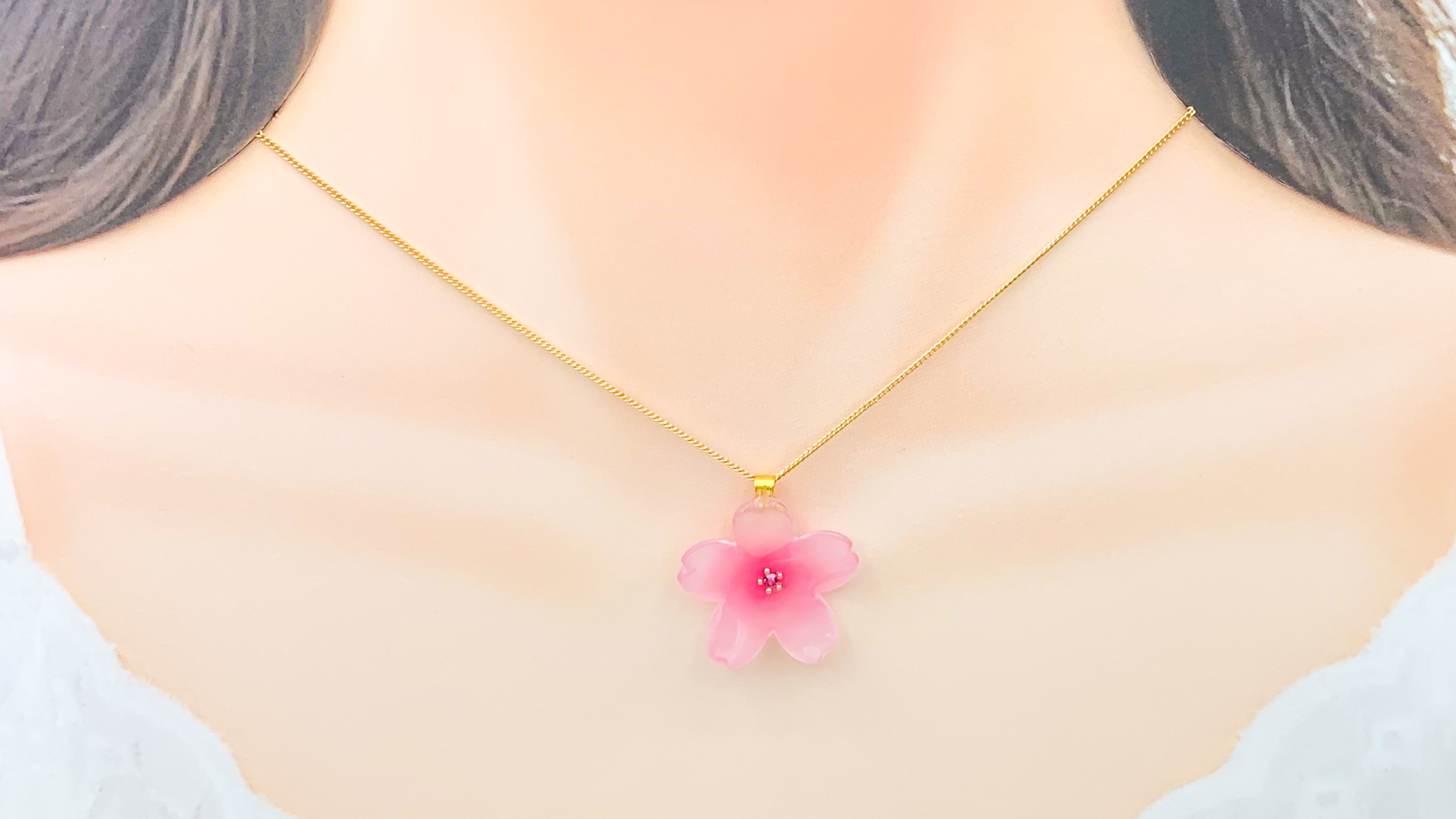 桜𓂃𓈒𓏸ネックレスの画像2