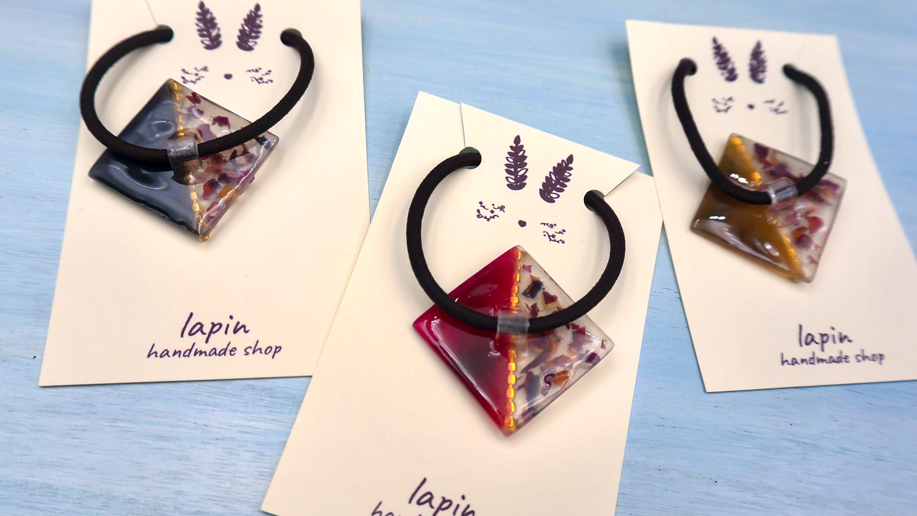 ローズバイカラー𓂃𓈒𓏸ヘアゴムの画像2