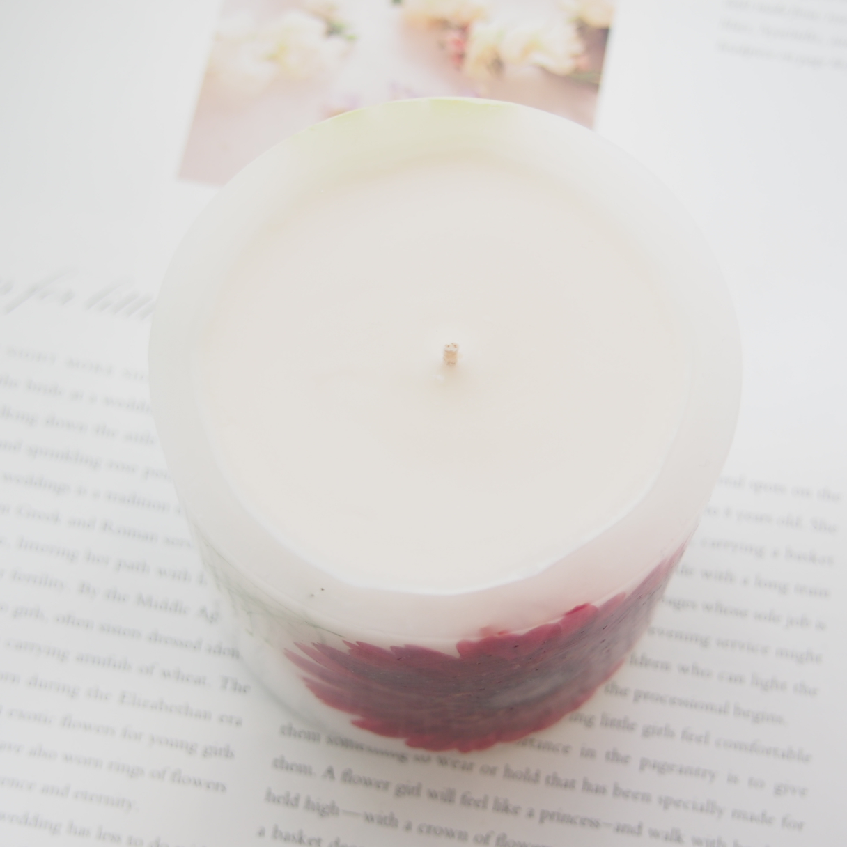 ◆春待ちキャンドル◆　ガーベラが主役のボタニカルキャンドル　ウェディング/プレゼント/お祝いや感謝の気持ちに・・・の画像5