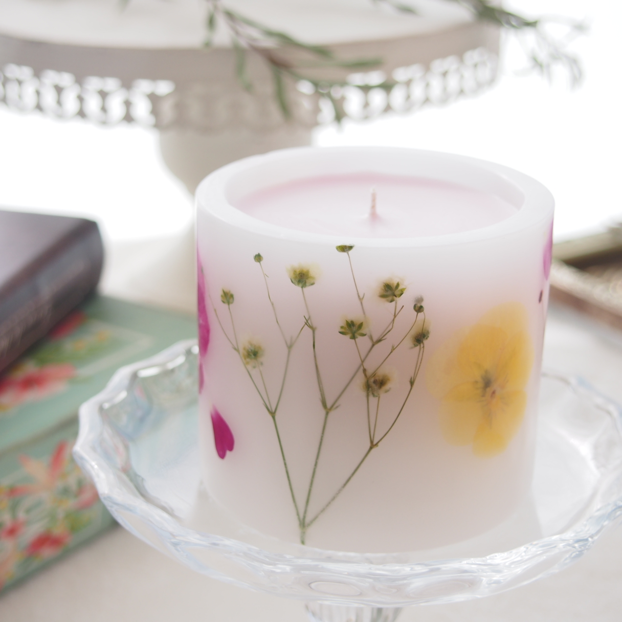 ◆春待ちキャンドル◆　スプリングカラーのボタニカルキャンドル　ウェディング/プレゼント/お祝いや感謝の気持ちに・・・の画像3