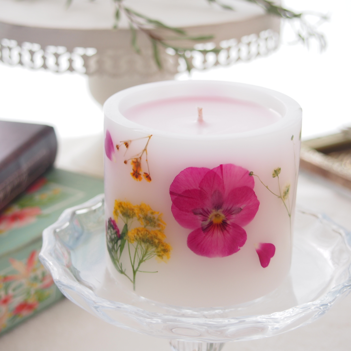 ◆春待ちキャンドル◆　スプリングカラーのボタニカルキャンドル　ウェディング/プレゼント/お祝いや感謝の気持ちに・・・の画像4