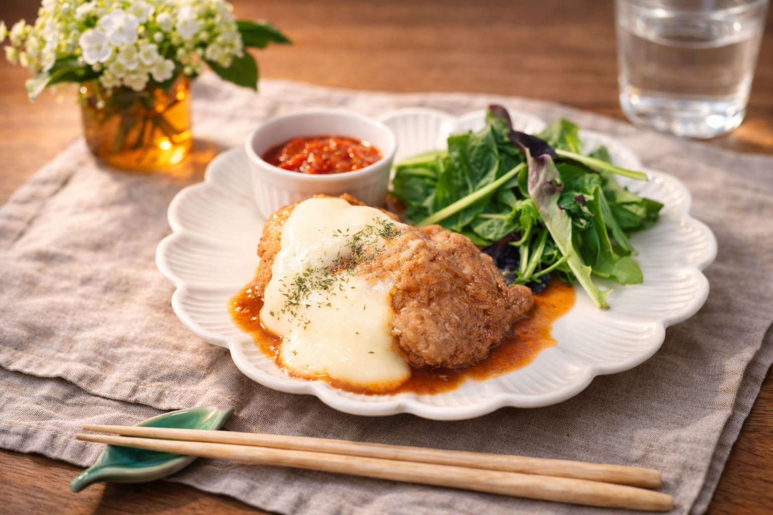 調理実演⑦
アレンジ自在のメイン料理の画像