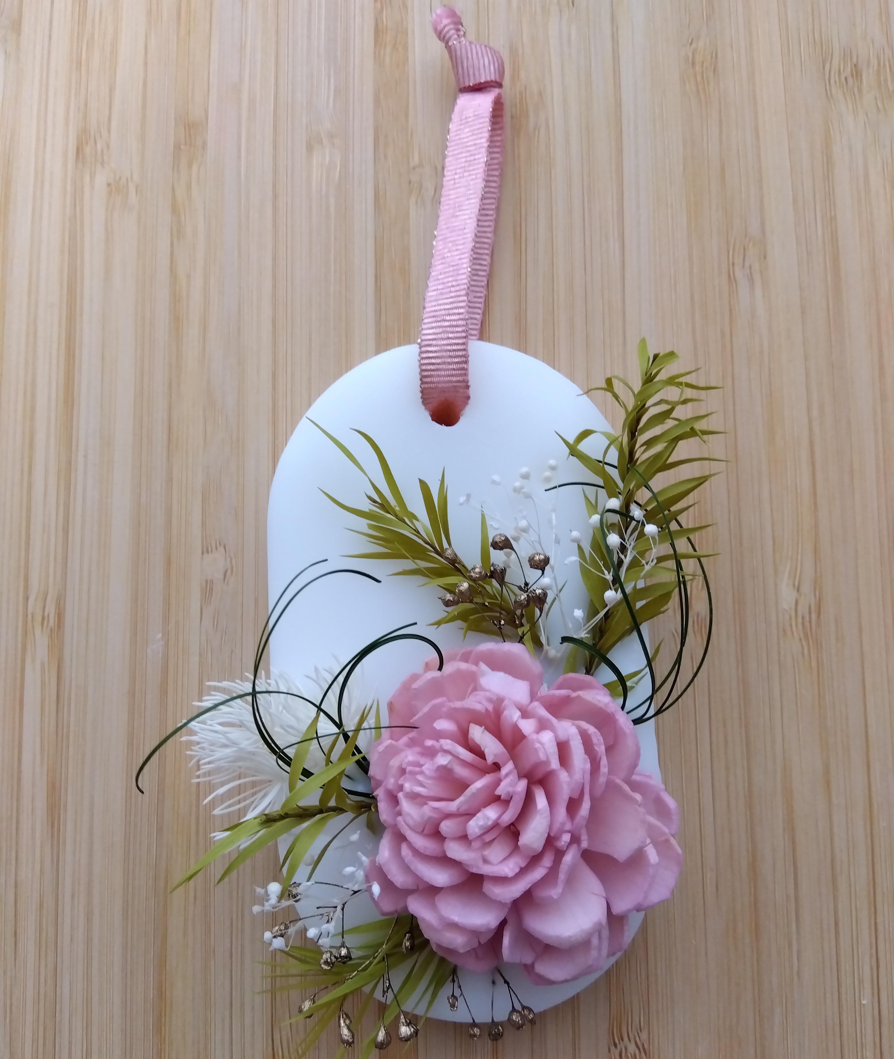 キャンドル体験「癒しのボタニカルキャンドルコース(2種)」を受講したユリーさんの作品