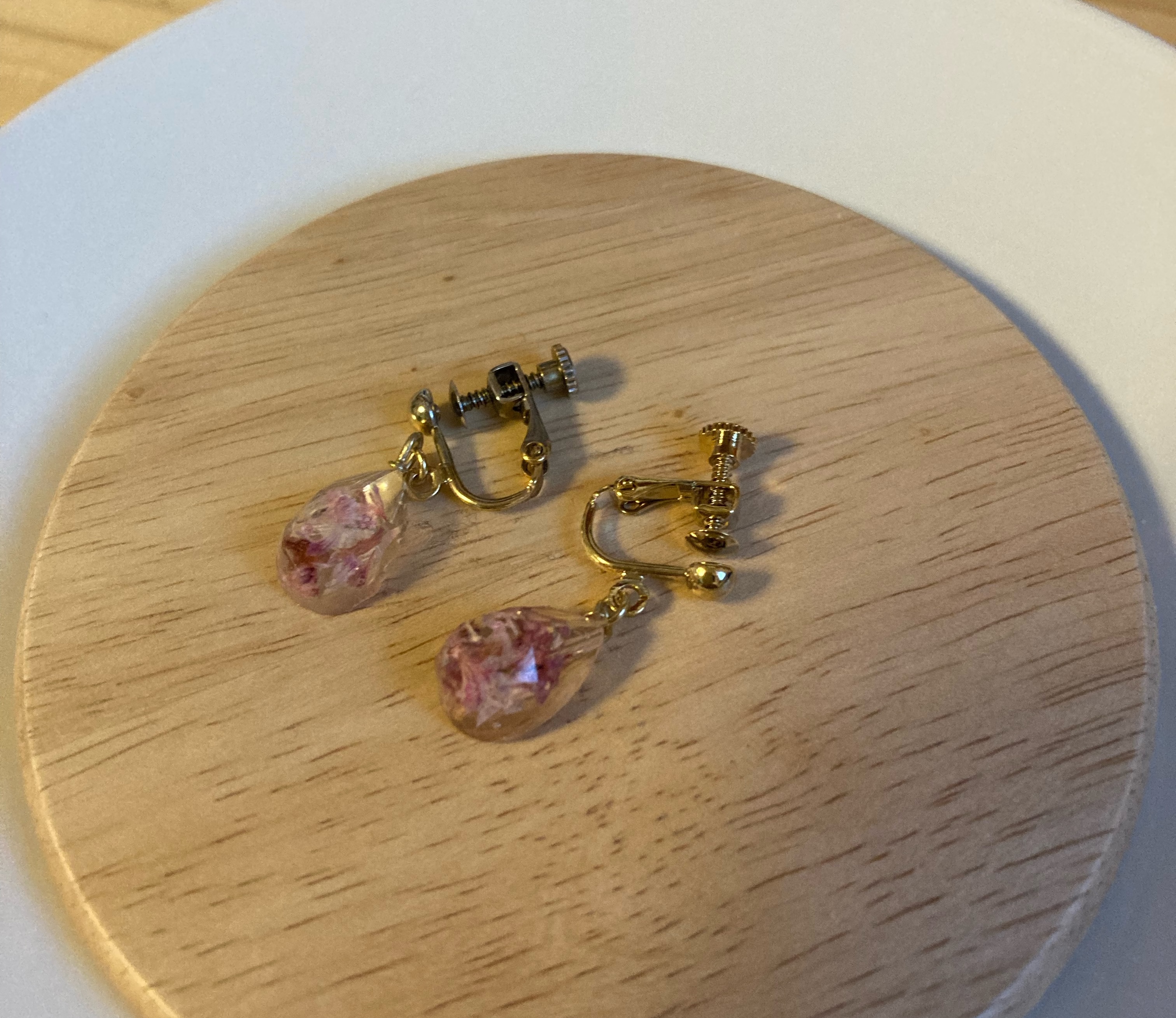 はじめてのUVレジンアクセサリー入門コースを受講したS.Sさんの作品