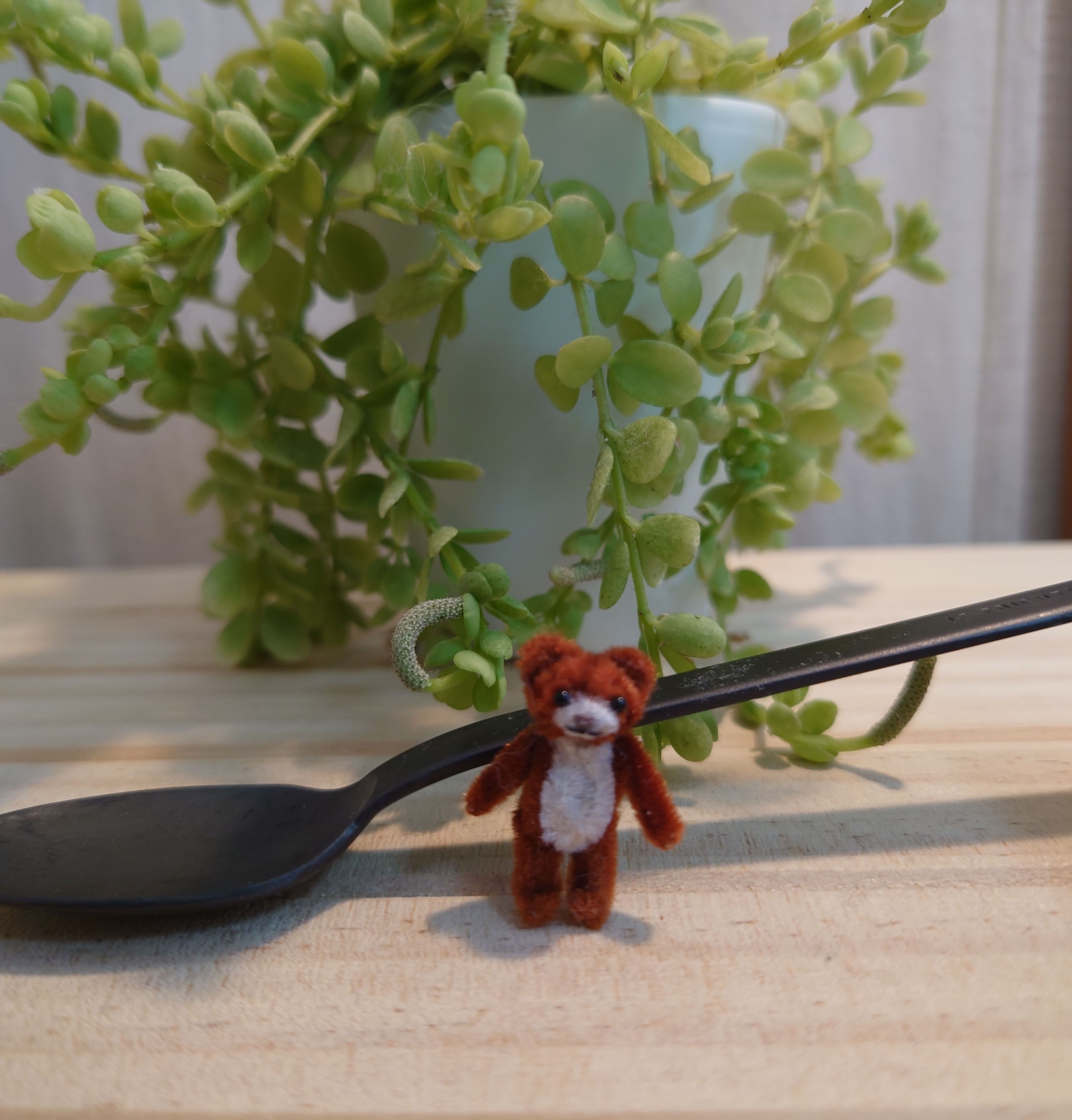 モールアートで作る！ミニチュアテディベア制作講座を受講したenuさんの作品