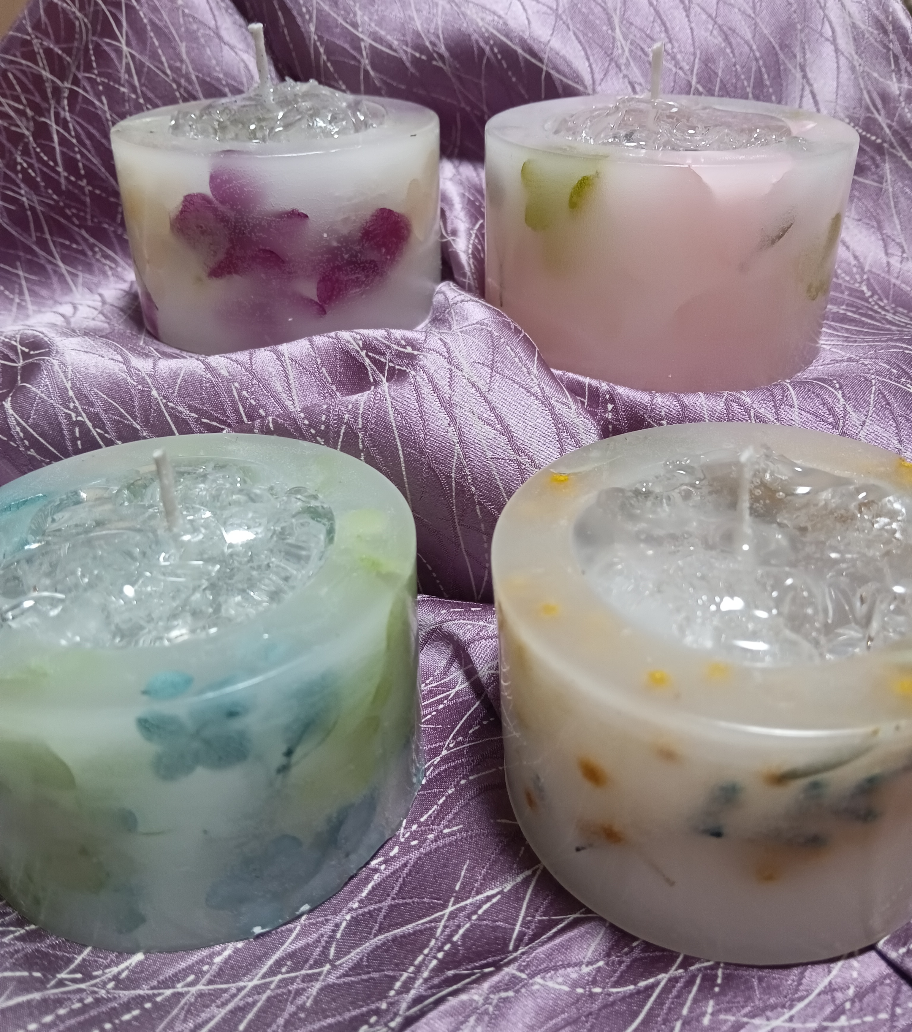 キャンドル体験「癒しのボタニカルキャンドルコース(2種)」を受講したSSさんの作品