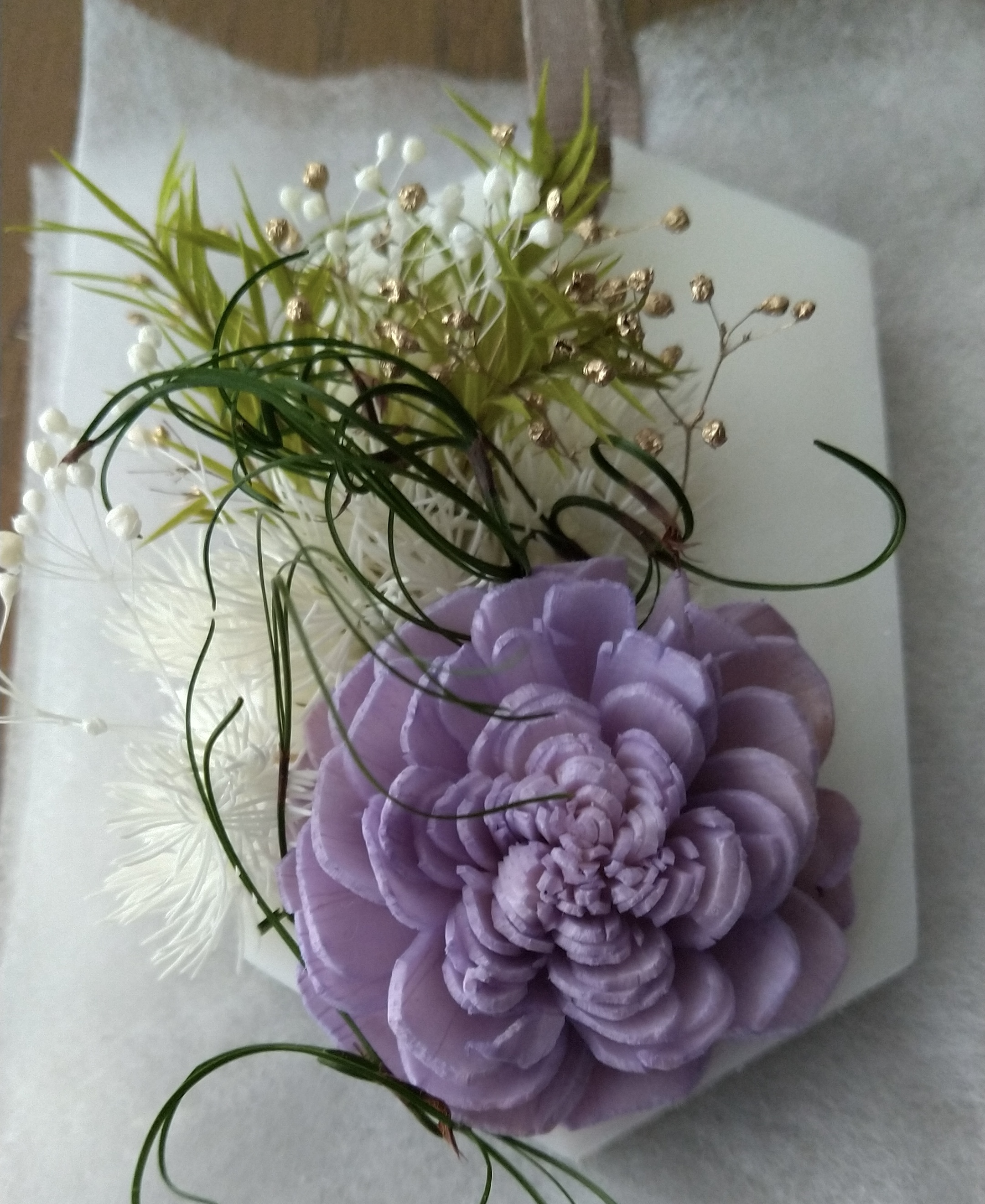 キャンドル体験「癒しのボタニカルキャンドルコース(2種)」を受講したMICAさんの作品