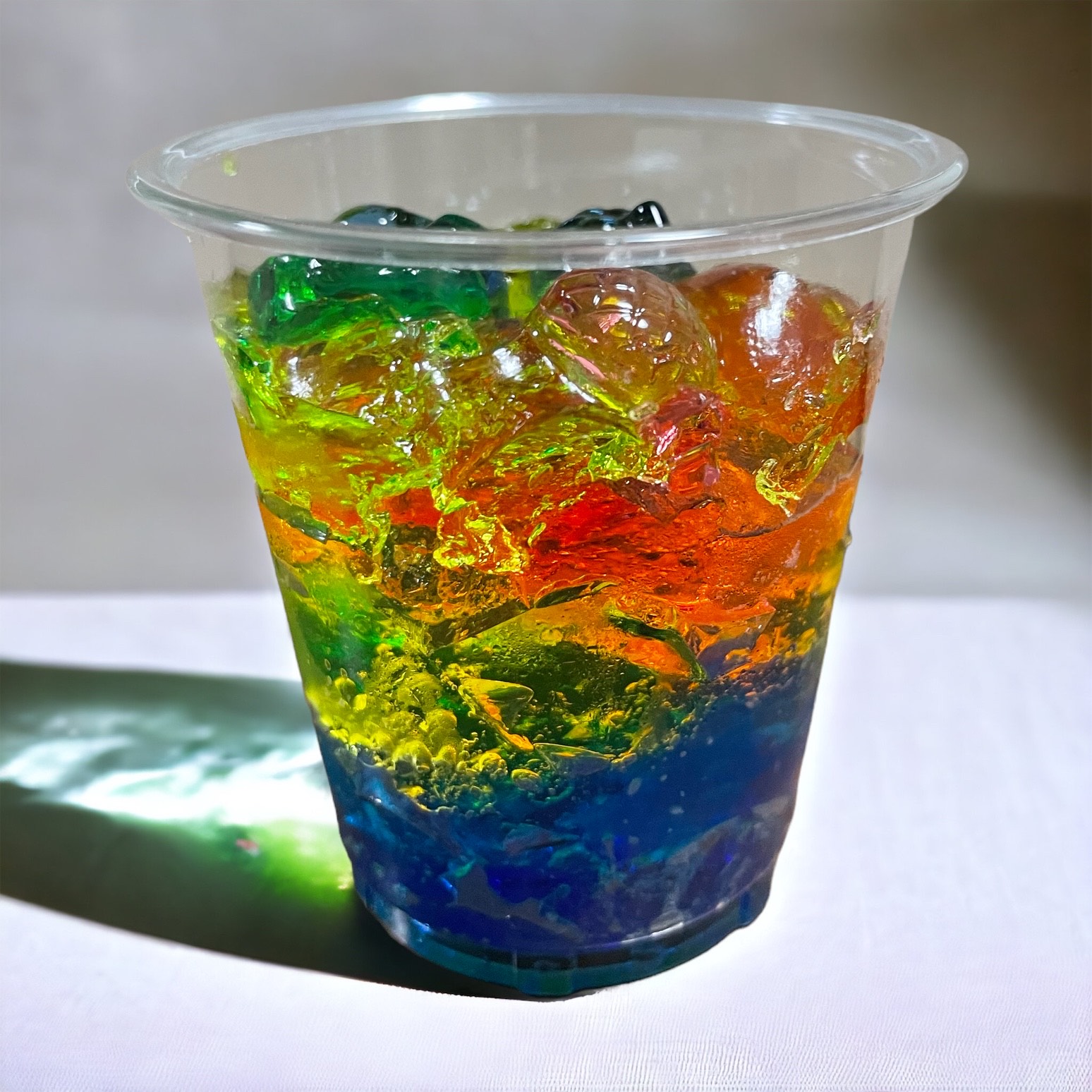 お家で簡単&綺麗！紙コップとレンジで作る宝石石鹸講座を受講したSJKさんの作品