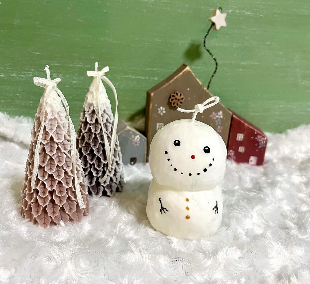 earth candleが教える！冬の癒しを灯す、親子でできる簡単キャンドル講座を受講したみきさんの作品