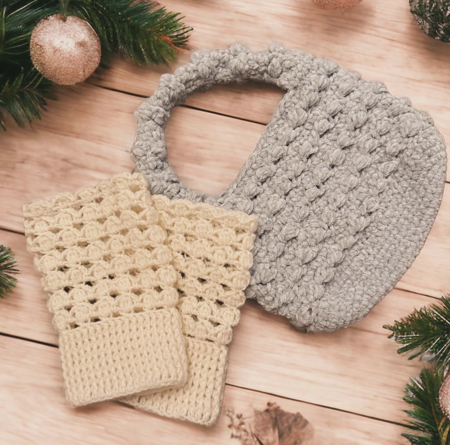 かぎ針編み リストウォーマーの編み方【PDF編み図付】を受講したyumirinsgramさんの作品