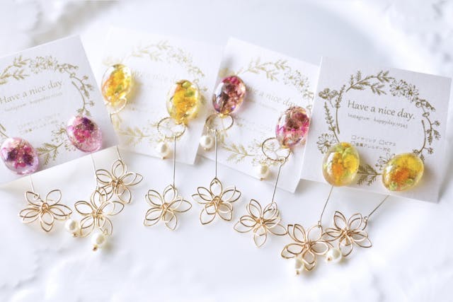 モールドで作るレジンアクセサリーの作り方