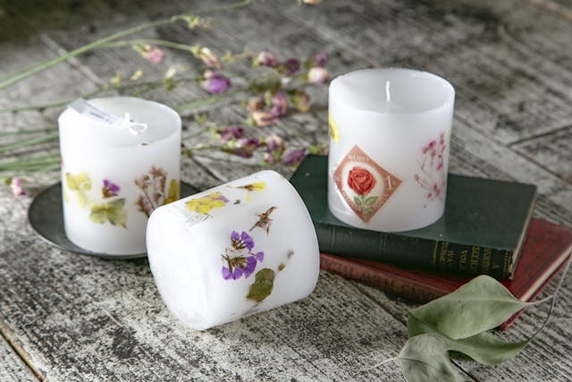 ベーシックなボタニカルキャンドルの作り方