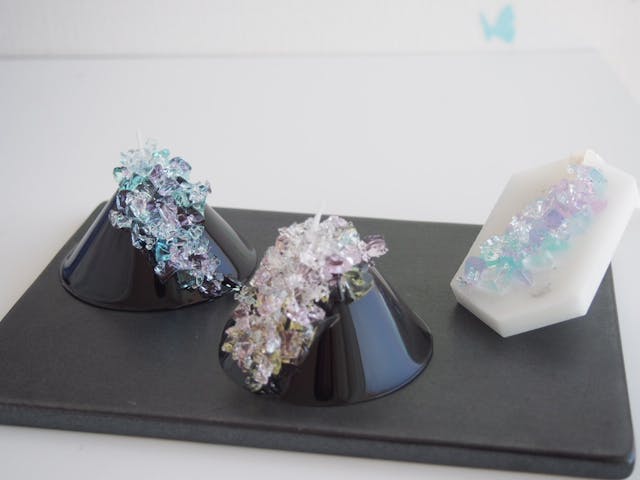 gemstone candleの作り方 (ジオード＆クリスタルサシェ）