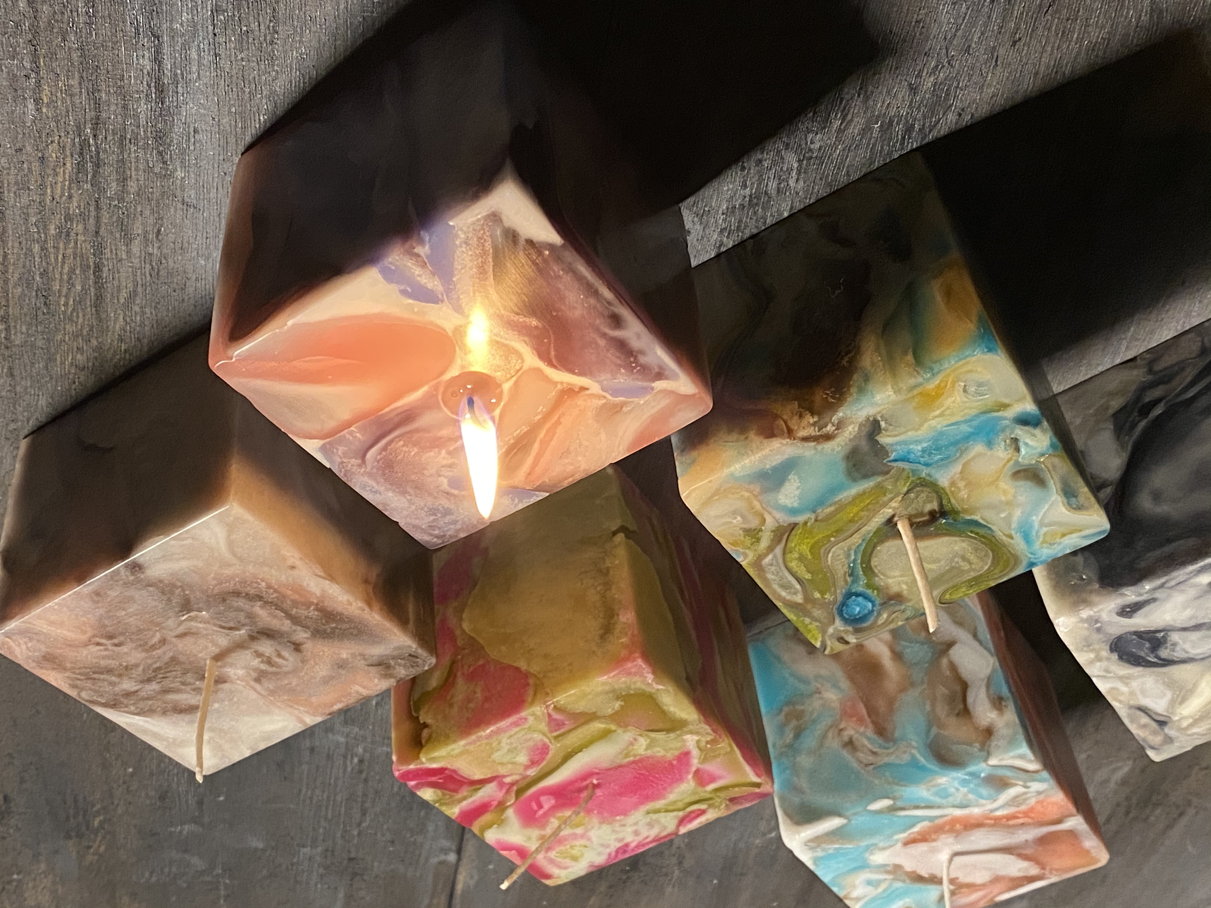 動画 フルイドマーブルキューブキャンドルの作り方 How To Make Fluid Marble Cube Fantist