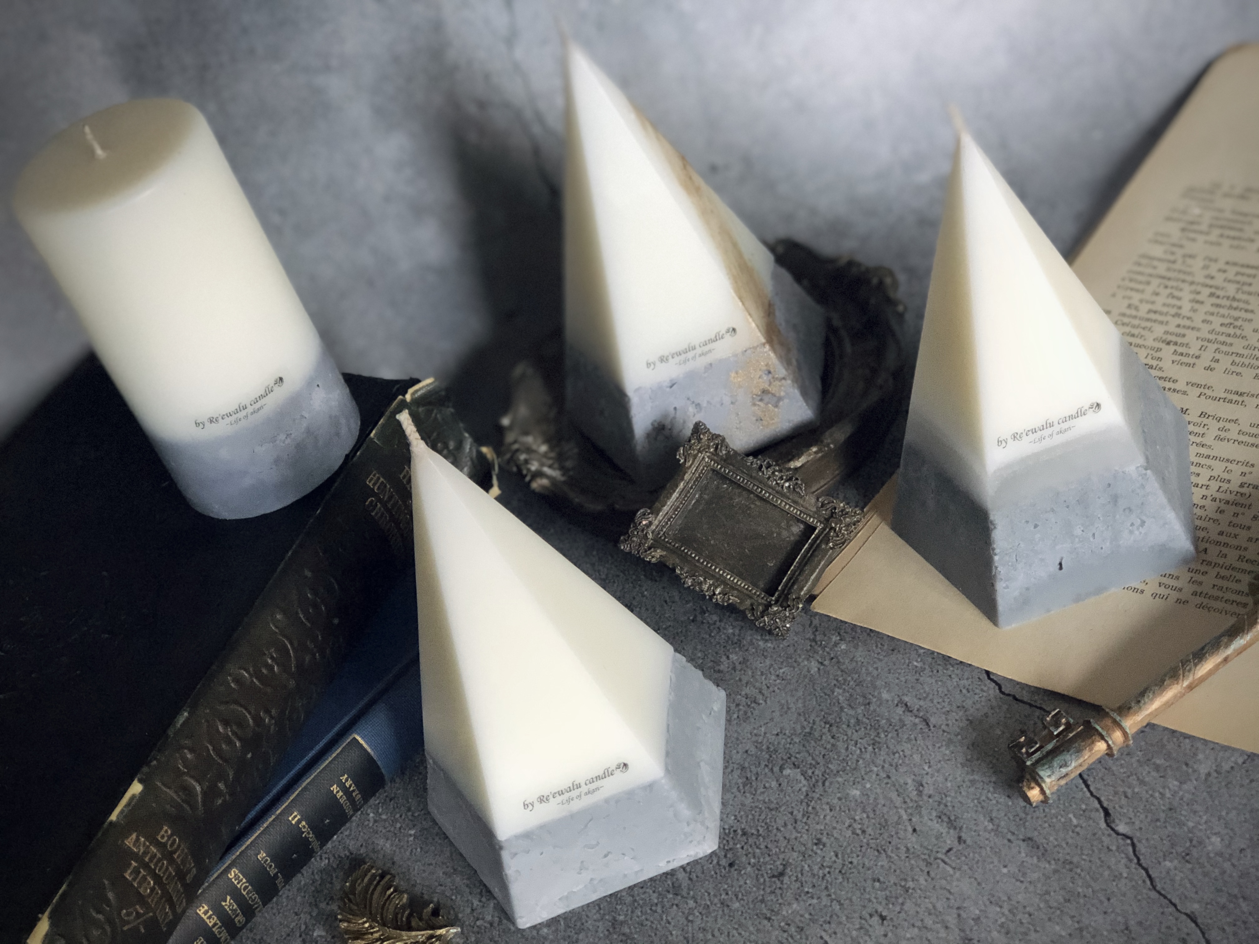 Design Candle "cement" / デザインキャンドル"セメント"の作り方