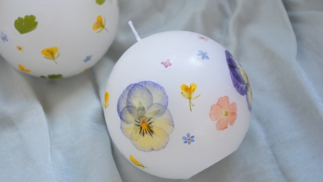 動画詳細 押し花キャンドル Fantist