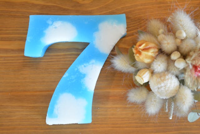 ナンバー空キャンドルの作り方