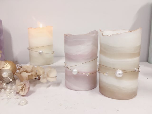 コットンパールキャンドルの作り方