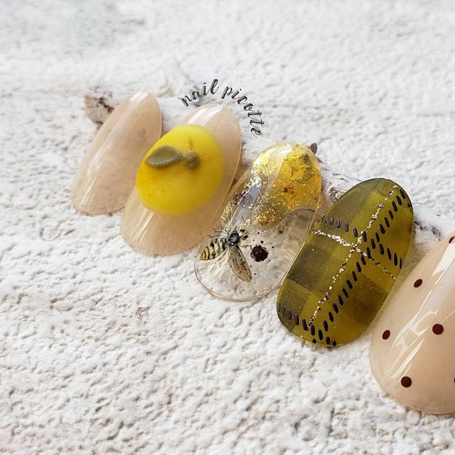 ジェルで作る✧*3d柚子のやり方