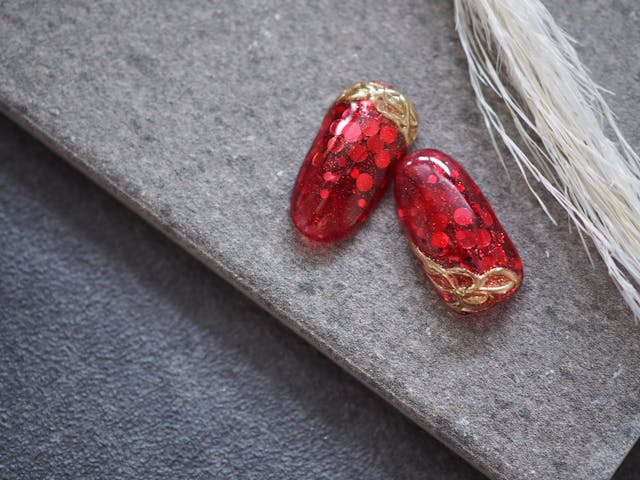 -Depthのやり方-爪の中の小さな宇宙☆奥行き感を楽しむホログラム埋め込みネイル