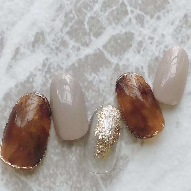 誰でも簡単に出来る♡べっ甲アートのやり方