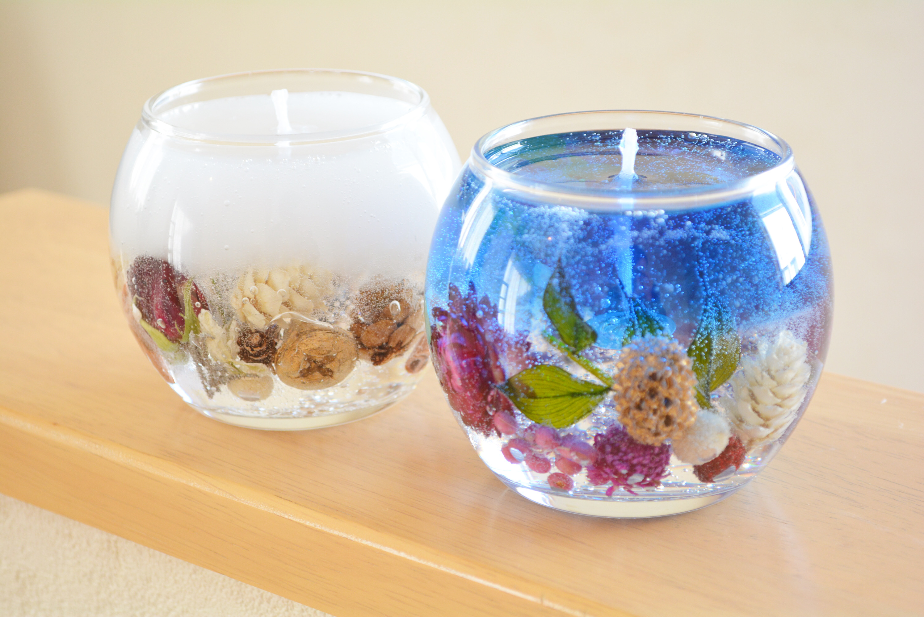 ジェルボタニカルキャンドルの作り方